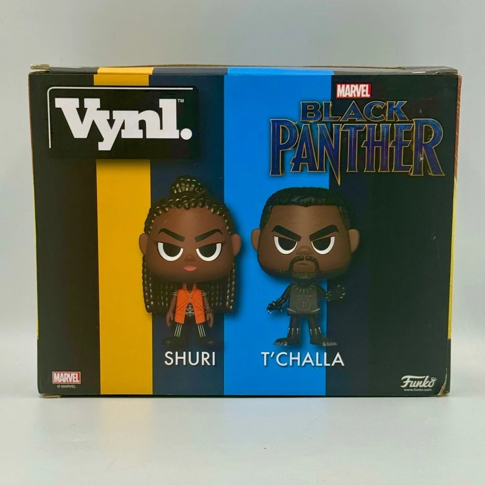 New Funko Vynl. MARVEL 2Pk Black Panther SHURI + T'Challa Figures Collectibles